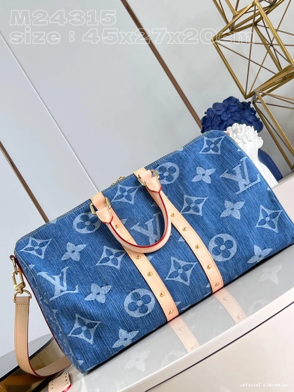 Official oldcobbler BANDOULIÈRE VUITTON 45 LOUIS KEEPALL 0717